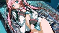 Striped lingerie game cg