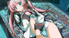 Striped lingerie game cg