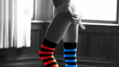 Striped lingerie selective coloring