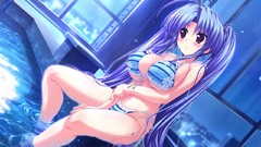 Striped lingerie swimsuits swimming