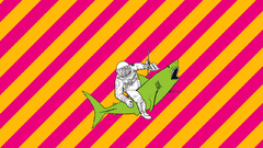 Striped texture astronauts Sharks