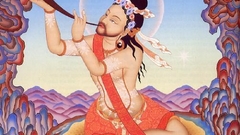 Student bone trumpet blowing thigh naropa tilopa