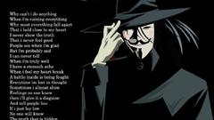 Style Anime Drawn guy ing fawkes