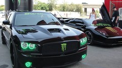 Style black Green tuning cars srt Monster Energy Dodge 
