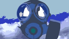 Style blue mask gas You have tried asking