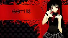 Style Gothic Anime Manga fond lolita ecran gothique