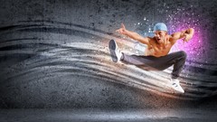 Style modern dancing dancers