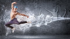 Style modern dancing dancers