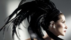 Style woman long hair