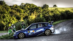 Subaru HDR Photography Rally Car