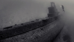 Submarine shipwrecks underwater