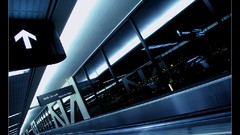 Subway futuristic trains