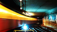 Subway tunnels railroad tracks