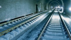 Subway underground tracks tunnels trains