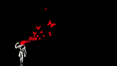 Suicide headshots Butterflies