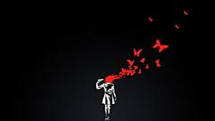 Suicide headshots Butterflies