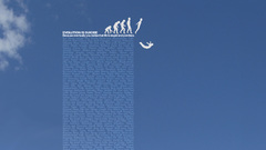 Suicide Typography Evolution skyscapes
