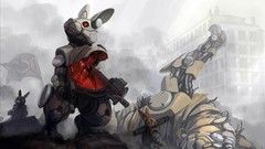 Suit Bunnies fantasy art mecha