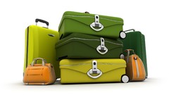 Suitcase 3d digital art