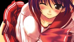 Summer Anime schoolgirls anime girls school uniforms