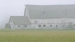 Summer barn Wisconsin mist doors