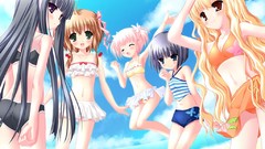 Summer children Beaches blondes blue eyes green eyes brown eyes 