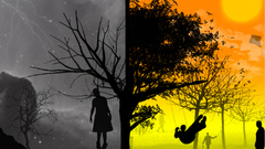 Summer dark colour day