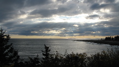 Summer fall Maine coast