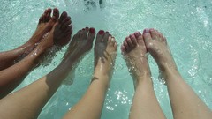 Summer feet swimming pools