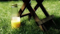 Summer grass bottles