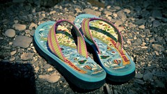 Summer Maps Beaches slippers black sea