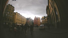 Summer sweden cityscapes fisheye effect