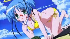 Summer watermelons Beaches angels bokusatsu tenshi dokuro-chan 