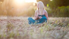 Summer woman babies sunlight