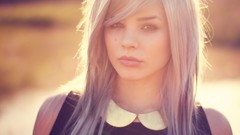 Summer woman blondes portraits