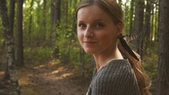 Summer woman warm forests