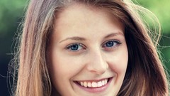 Summer woman young bokeh smiling long hair portraits brownies 