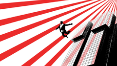 Sun abstract rising vectors