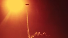 Sun Aircraft contrails skyscapes