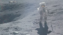 Sun astronauts flares outer space Moon Landing Apollo 16