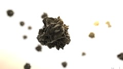 Sun black dark white light bloom blurred spheres polygon cinema 