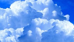 Sun blue clouds skies