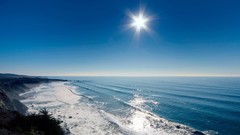 Sun bright cliffs Beaches