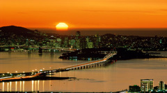 Sun cityscapes buildings