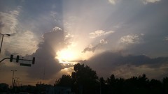 Sun clouds light skies iran