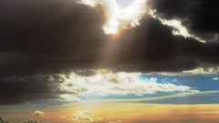 Sun clouds storm dust skies