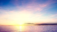 Sun clouds waterscapes