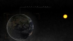 Sun composition virtual science fiction outer space