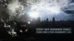 Sun destruction Typography apocalyptic cityscapes Quotes