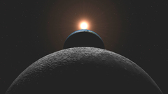 Sun Earth moon Space